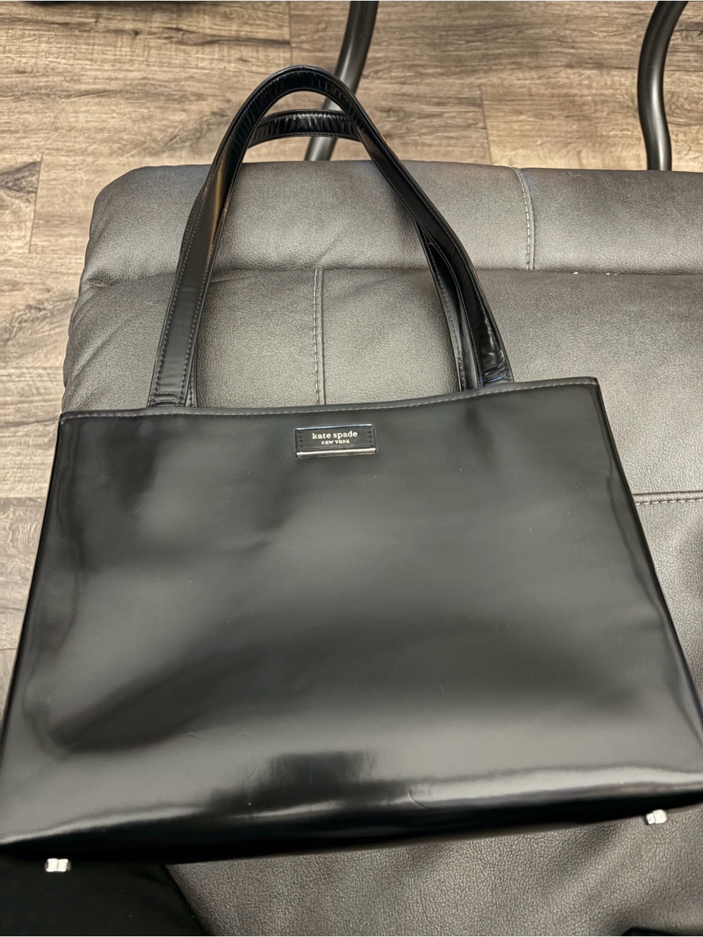kate spade Black Patent Leather Shoulder Tote